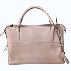 Coach The Borough Bag Shoulder Bag Tote Warm Grey Leather 30348 Retro Chic